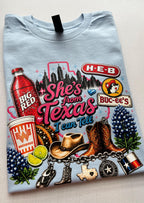 Shes from texas i can tell Unisex T-shirt