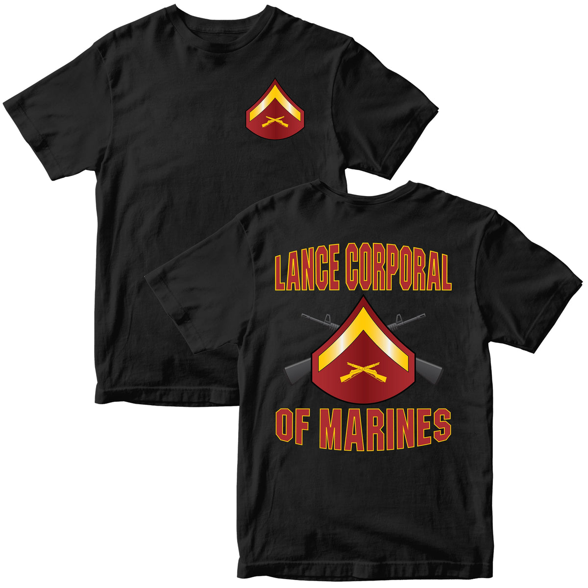 USMC "Of Marines" Rank T-Shirt - All Marine Corps Rank Insignia Available
