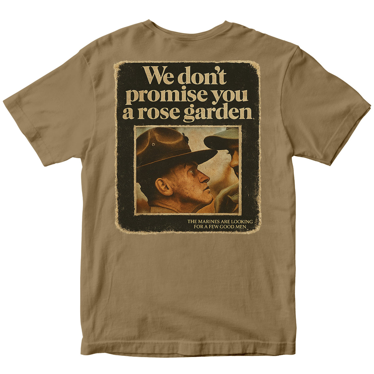 Marines “We Don’t Promise You a Rose Garden” Vintage Poster T-Shirt