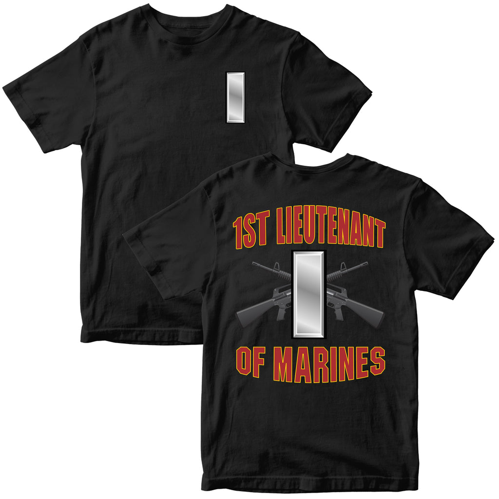 USMC "Of Marines" Rank T-Shirt - All Marine Corps Rank Insignia Available