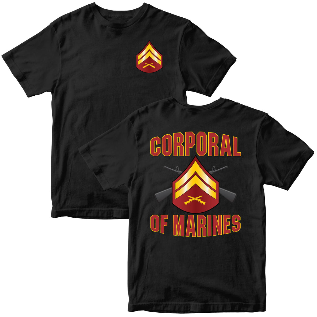 USMC "Of Marines" Rank T-Shirt - All Marine Corps Rank Insignia Available