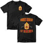 USMC "Of Marines" Rank T-Shirt - All Marine Corps Rank Insignia Available