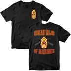 USMC "Of Marines" Rank T-Shirt - All Marine Corps Rank Insignia Available