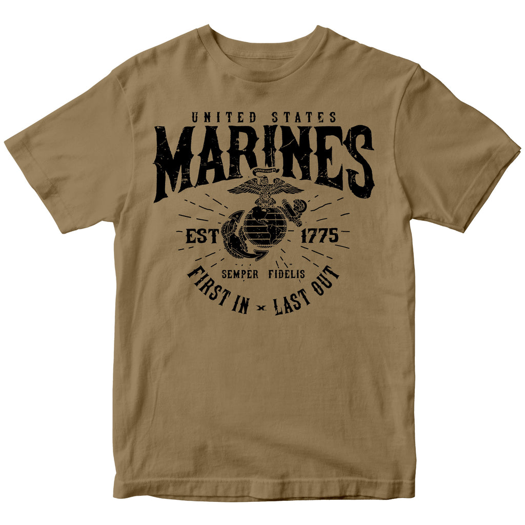 U.S. Marines First In Last Out T-Shirt