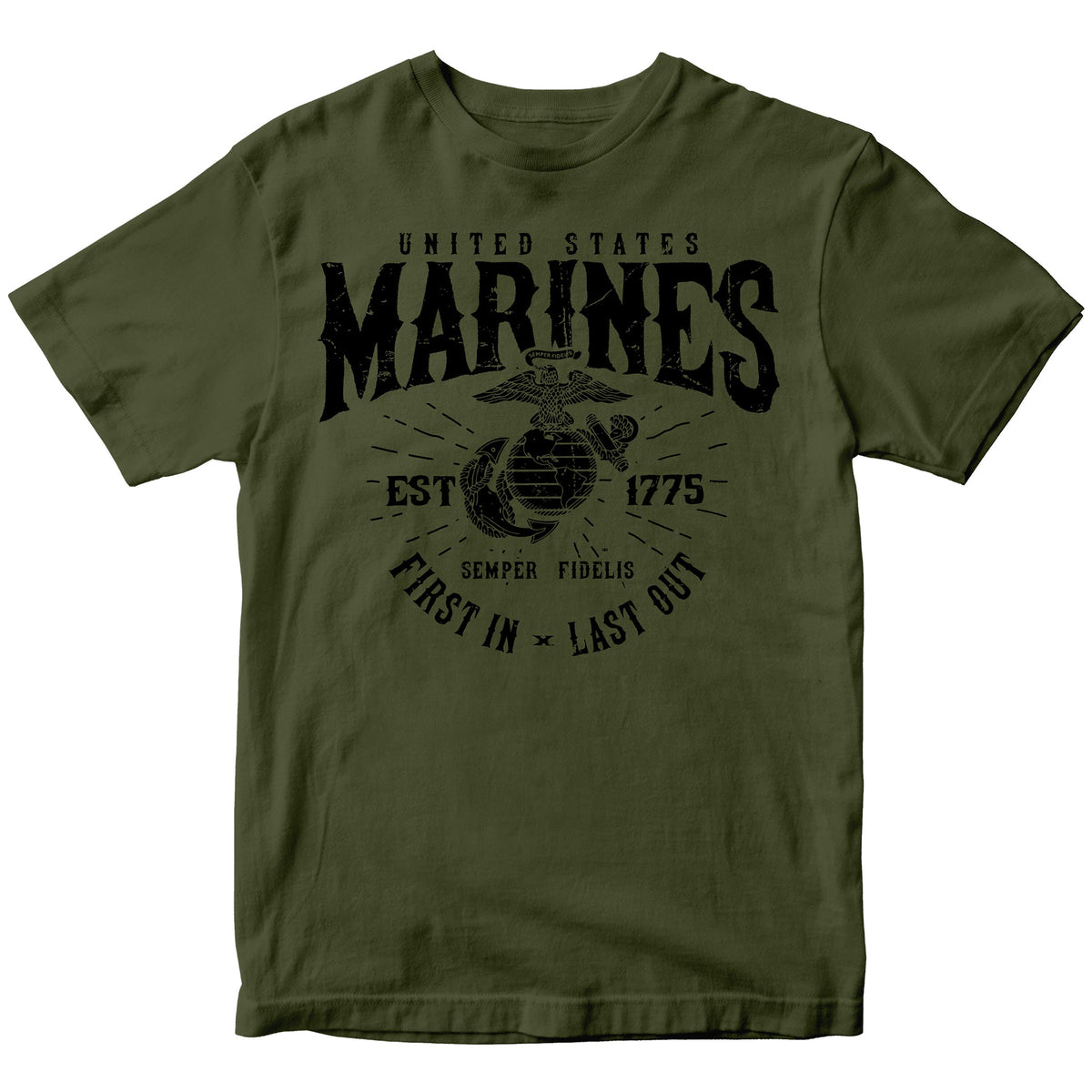 U.S. Marines First In Last Out T-Shirt