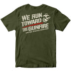 USMC “We Run Toward the Gunfire” T-Shirt