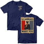 U.S. Marines "WANT YOU" Vintage Poster T-Shirt
