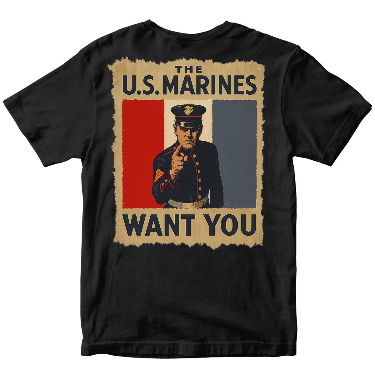 U.S. Marines "WANT YOU" Vintage Poster T-Shirt