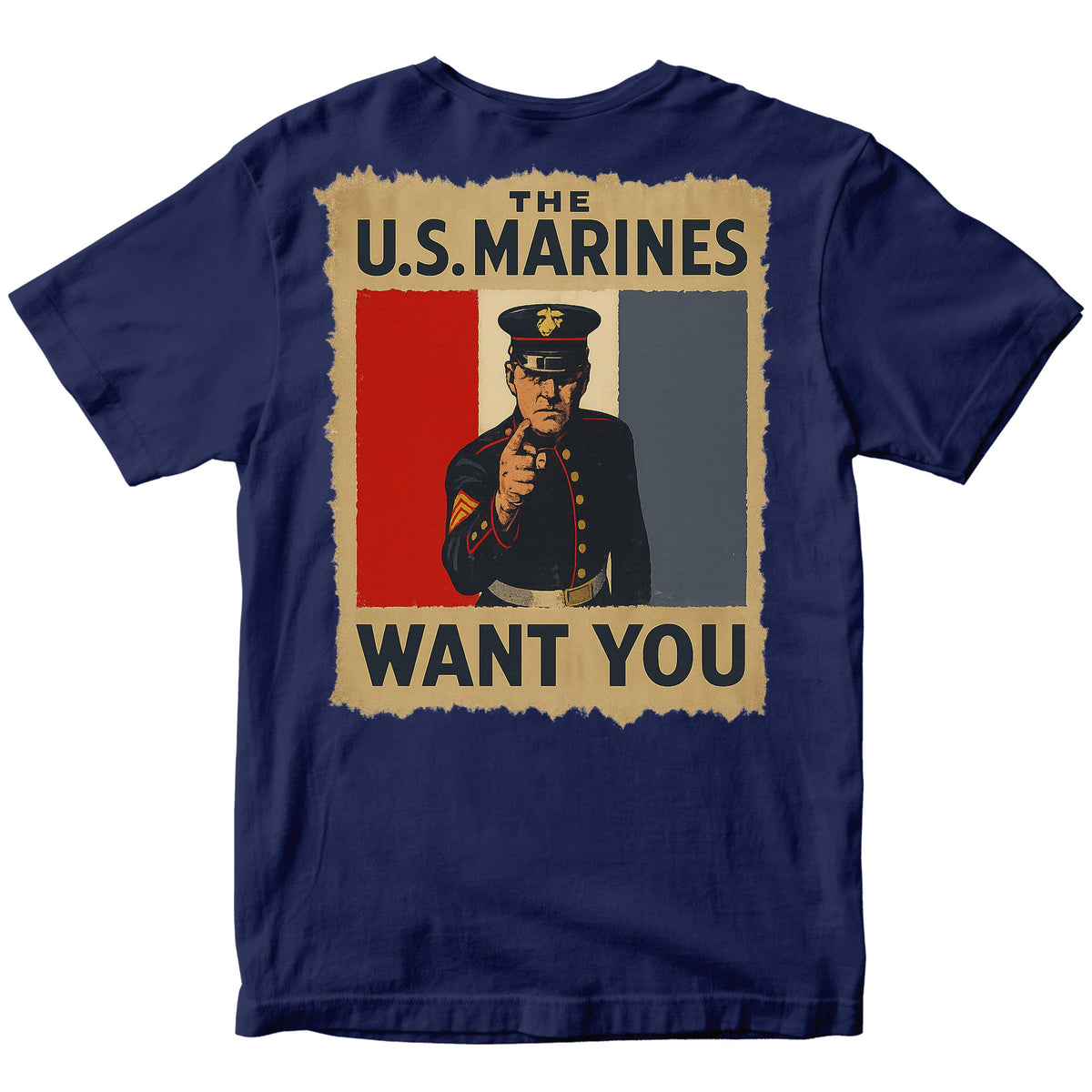 U.S. Marines "WANT YOU" Vintage Poster T-Shirt