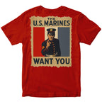 U.S. Marines "WANT YOU" Vintage Poster T-Shirt