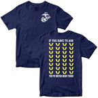 Marines Yellow Footprints T-Shirt