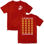 Marines Yellow Footprints T-Shirt