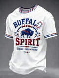 Men'S Football Enthusiasts Bulls Be Good Art Printed T-Shirt