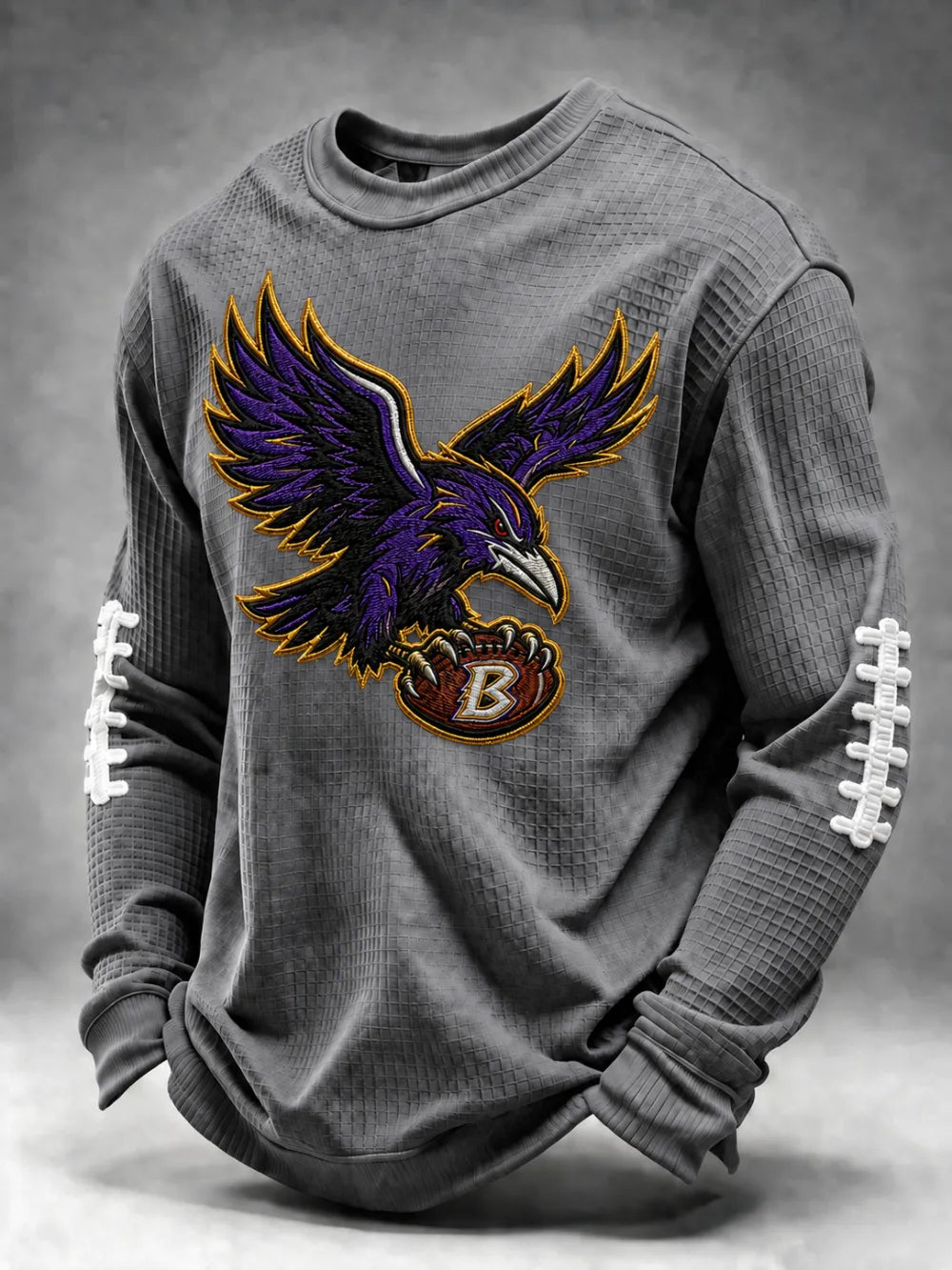 Men'S Football Printed Waffle T-Shirt