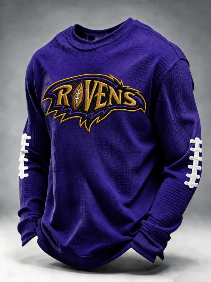 Men'S Football Printed Waffle T-Shirt