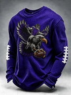 Men'S Football Printed Waffle T-Shirt