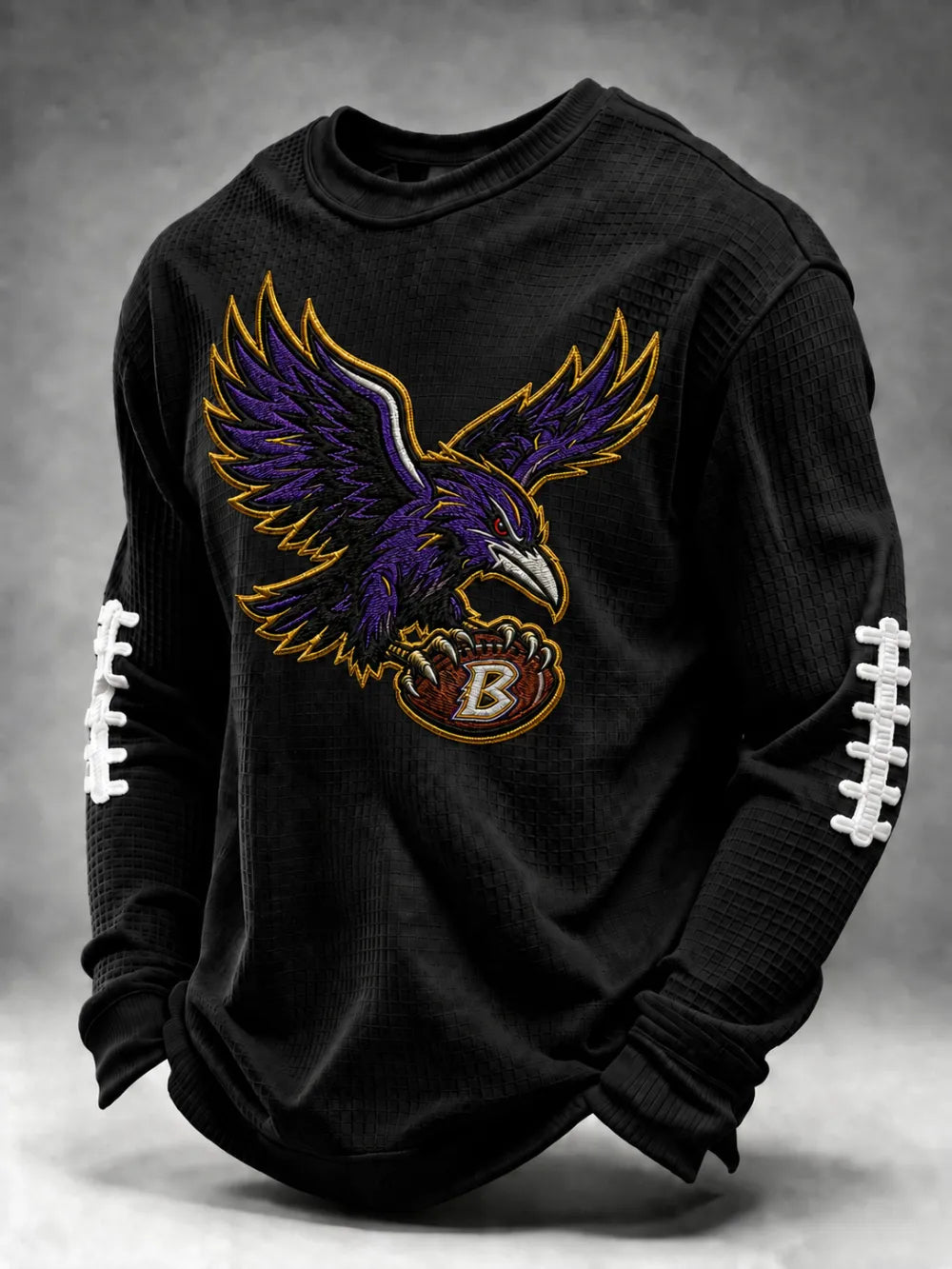 Men'S Football Printed Waffle T-Shirt