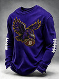 Men'S Football Printed Waffle T-Shirt