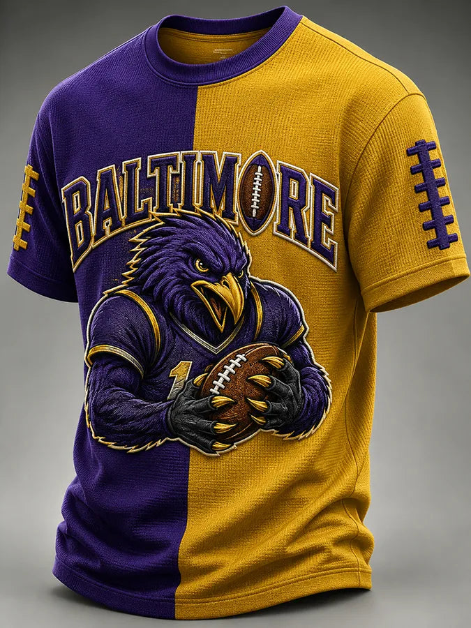 Men's Football Fan Waffle T-Shirt