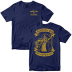 Marines Born In A Bar Skull 250th Birthday T-shirt