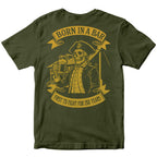Marines Born In A Bar Skull 250th Birthday T-shirt