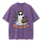 Boo Jee 2026 Ghost Shirt – Coquette Leopard Ghost Graphic Tee