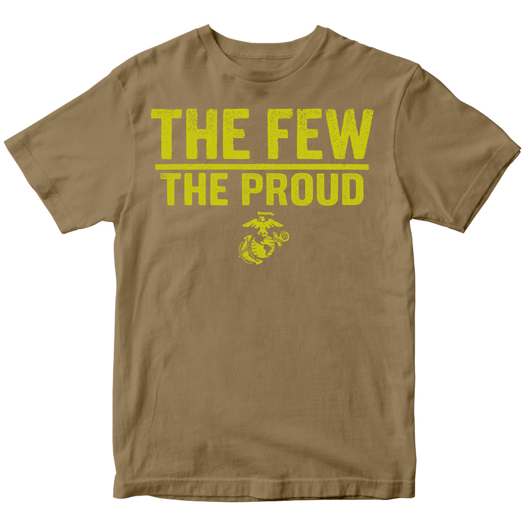 Marines The Few The Proud Safety Yellow T-shirt