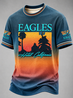 Men's Music Print T‐Shirt