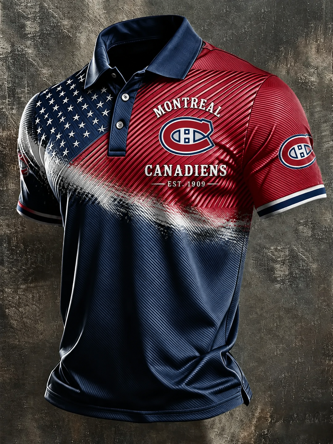 Men's Hockey Printed Polo Shirt
