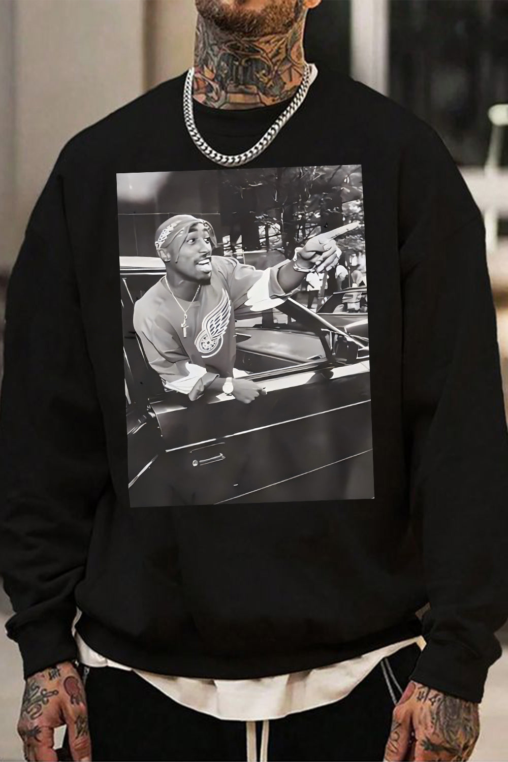 Tupac Shakur Graphic Sweatshirt For Men