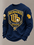 Men's Baseball Print T-Shirt