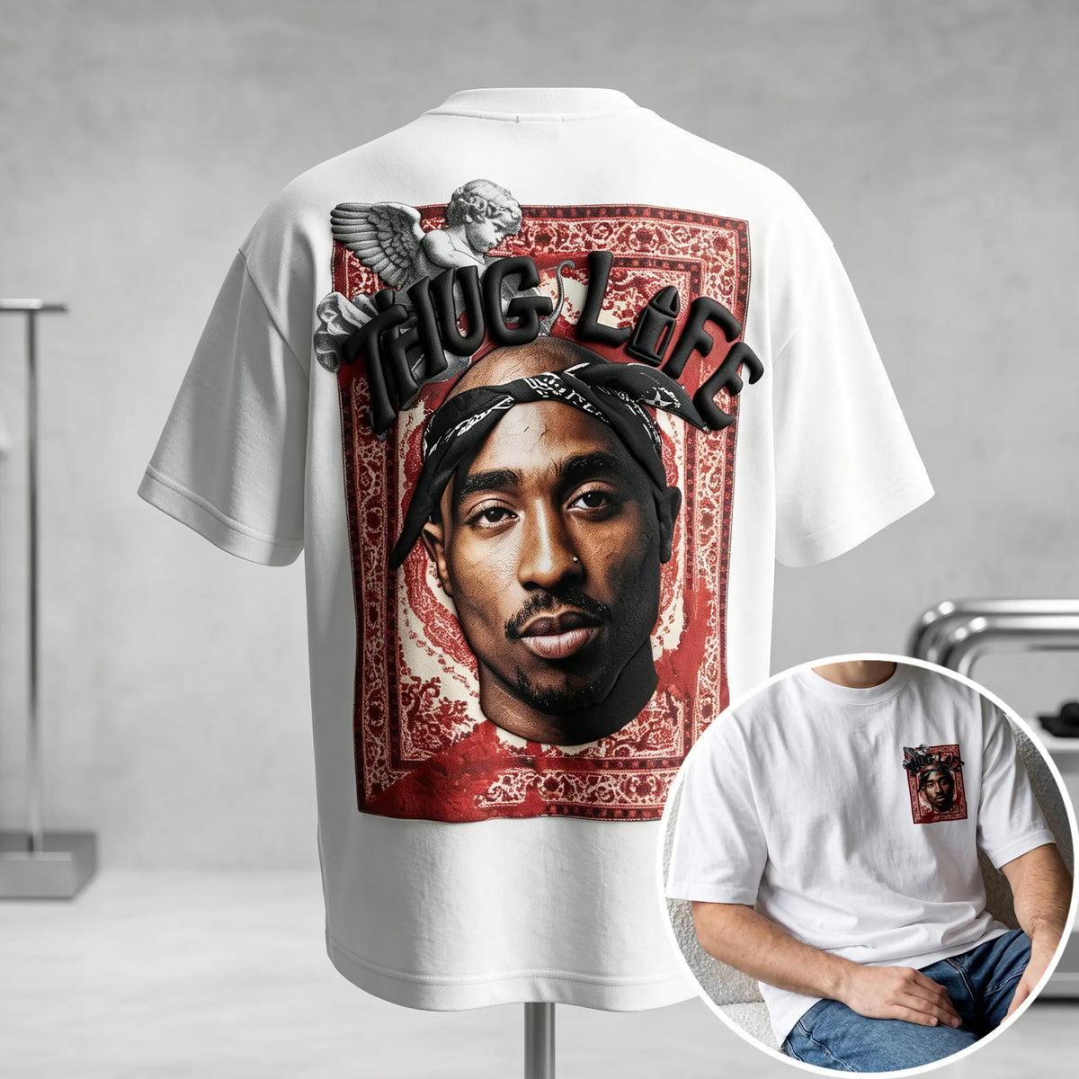 Unisex West Coast Legend Print Short-Sleeve T-Shirt