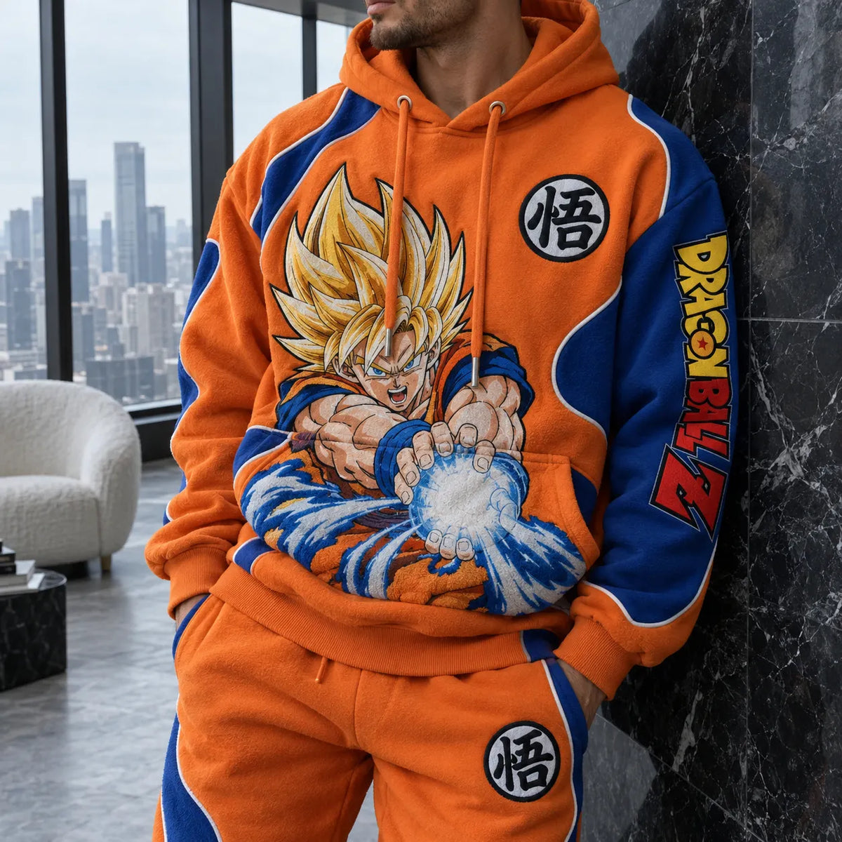 Unisex Oversized Casual Anime-print Hoodie