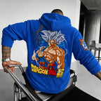 Unisex Oversized Casual Anime-print Corduroy Hoodie