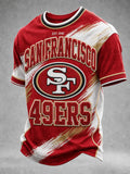 Men's Graphic Printed Football Top