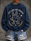 Women's Live Long And Prosper Print Sweatshirt