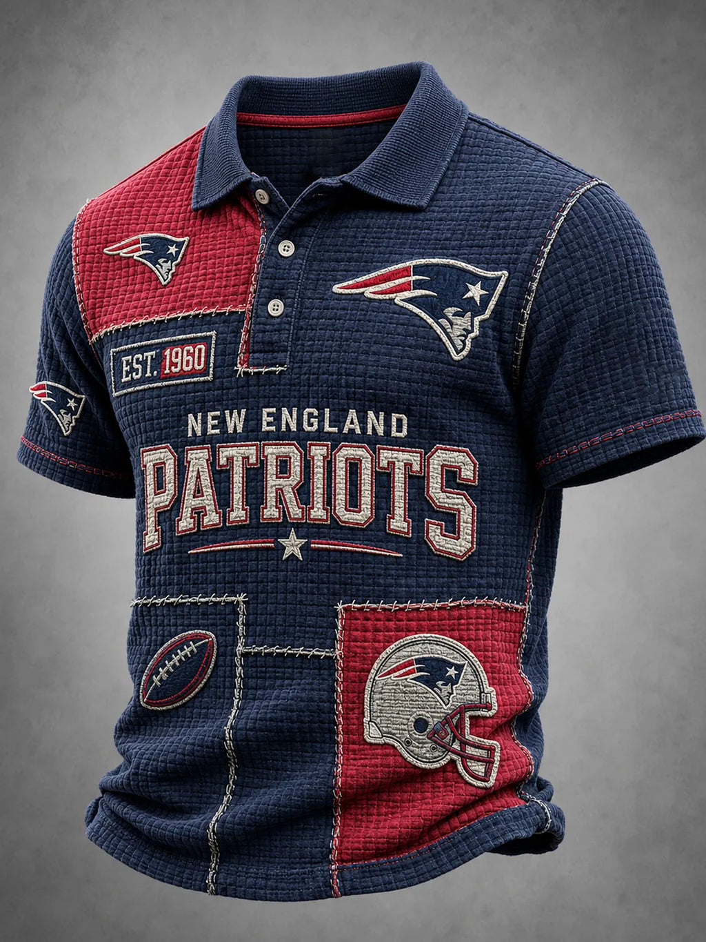 Men's Classic Textured Football Polo