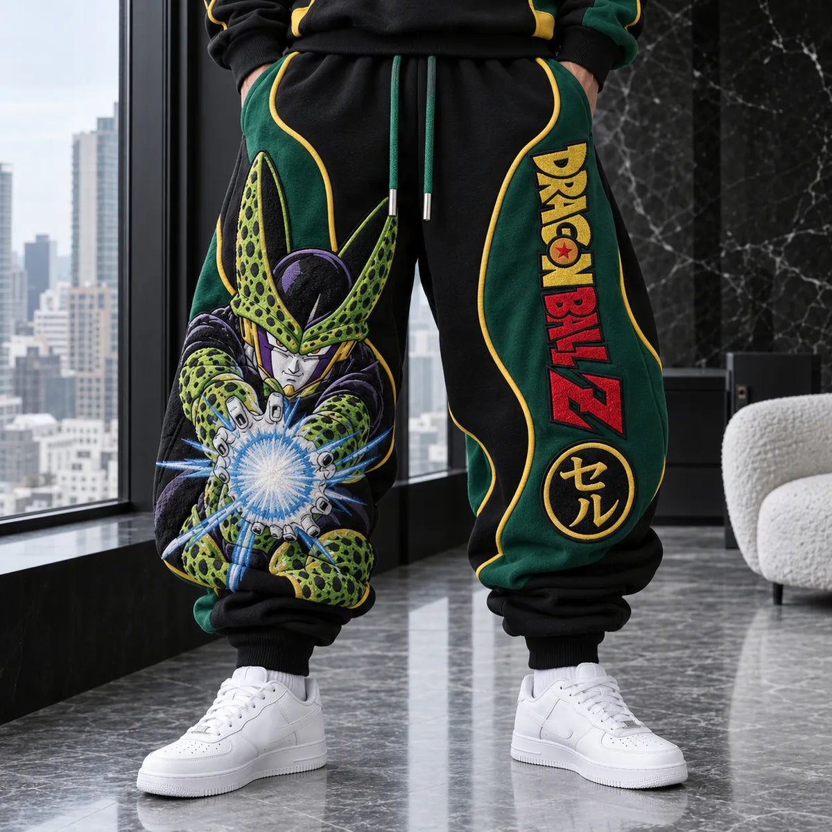 Unisex Loose-fit Casual Lantern-style Sweatpants