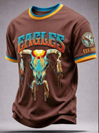 Men's Music Print T‐Shirt