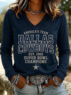 Women's Casual Dallas   Print T-Shirt