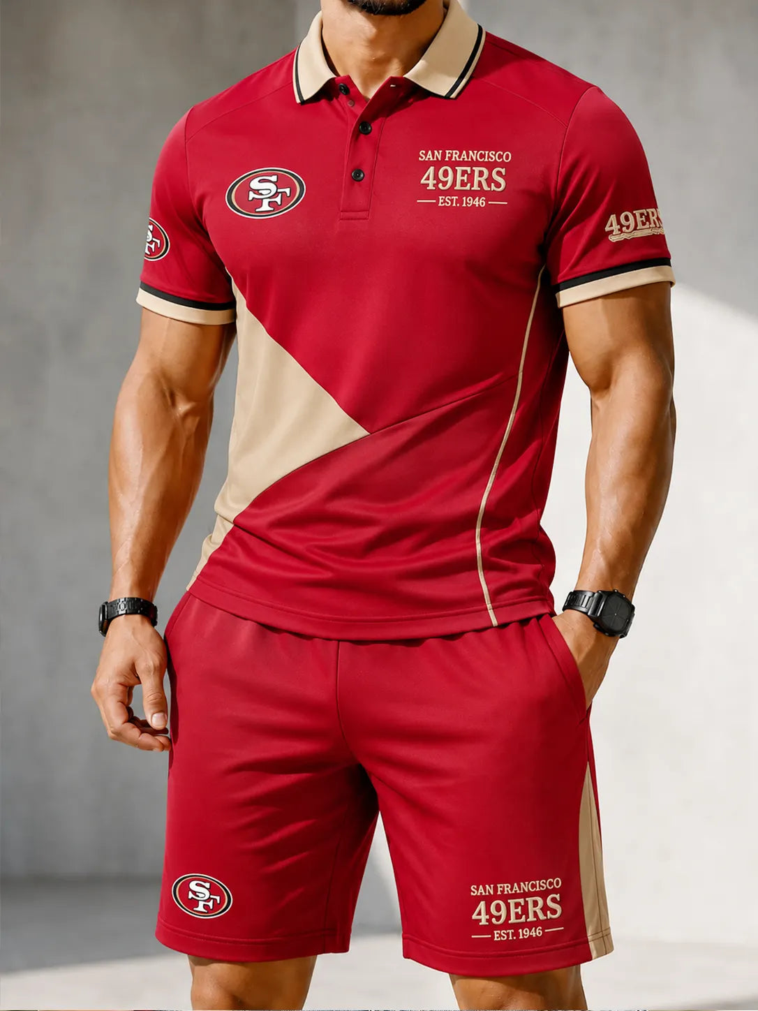 Men's Polo Shorts Set