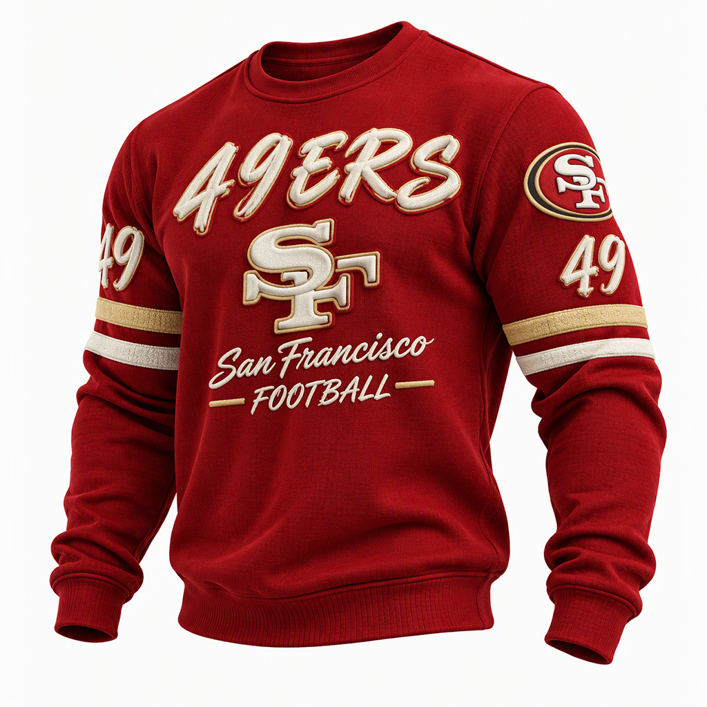 Men's Football Print Sweatshirt
