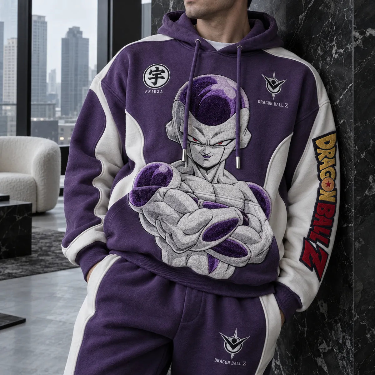 Unisex Oversized Casual Anime-print Hoodie