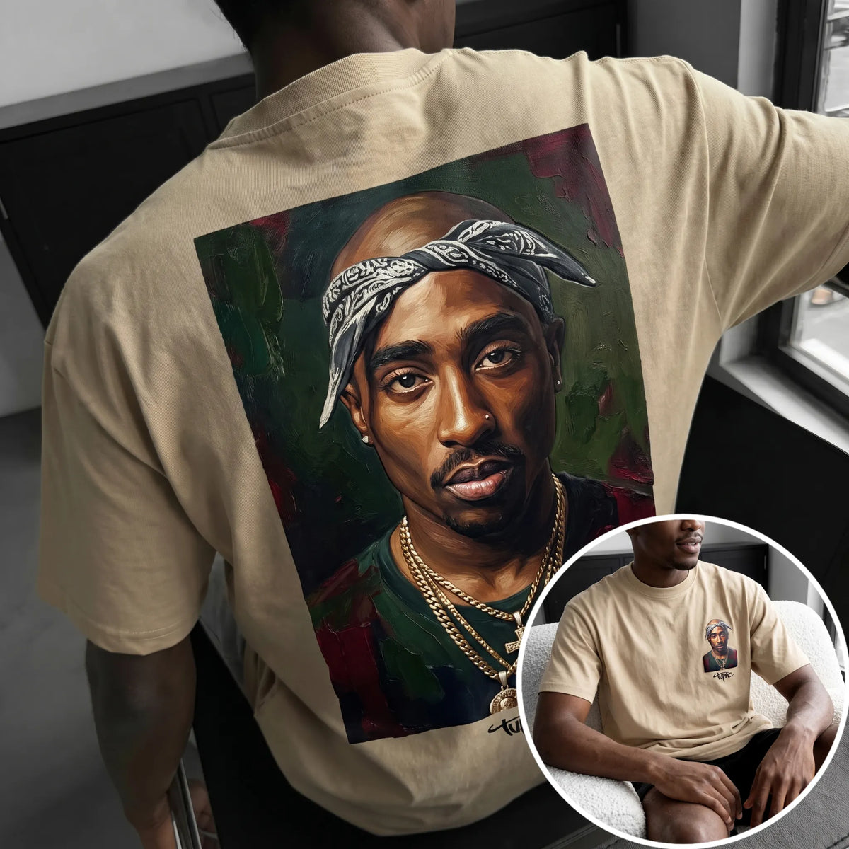 Unisex West Coast Legend Print Short-Sleeve T-Shirt