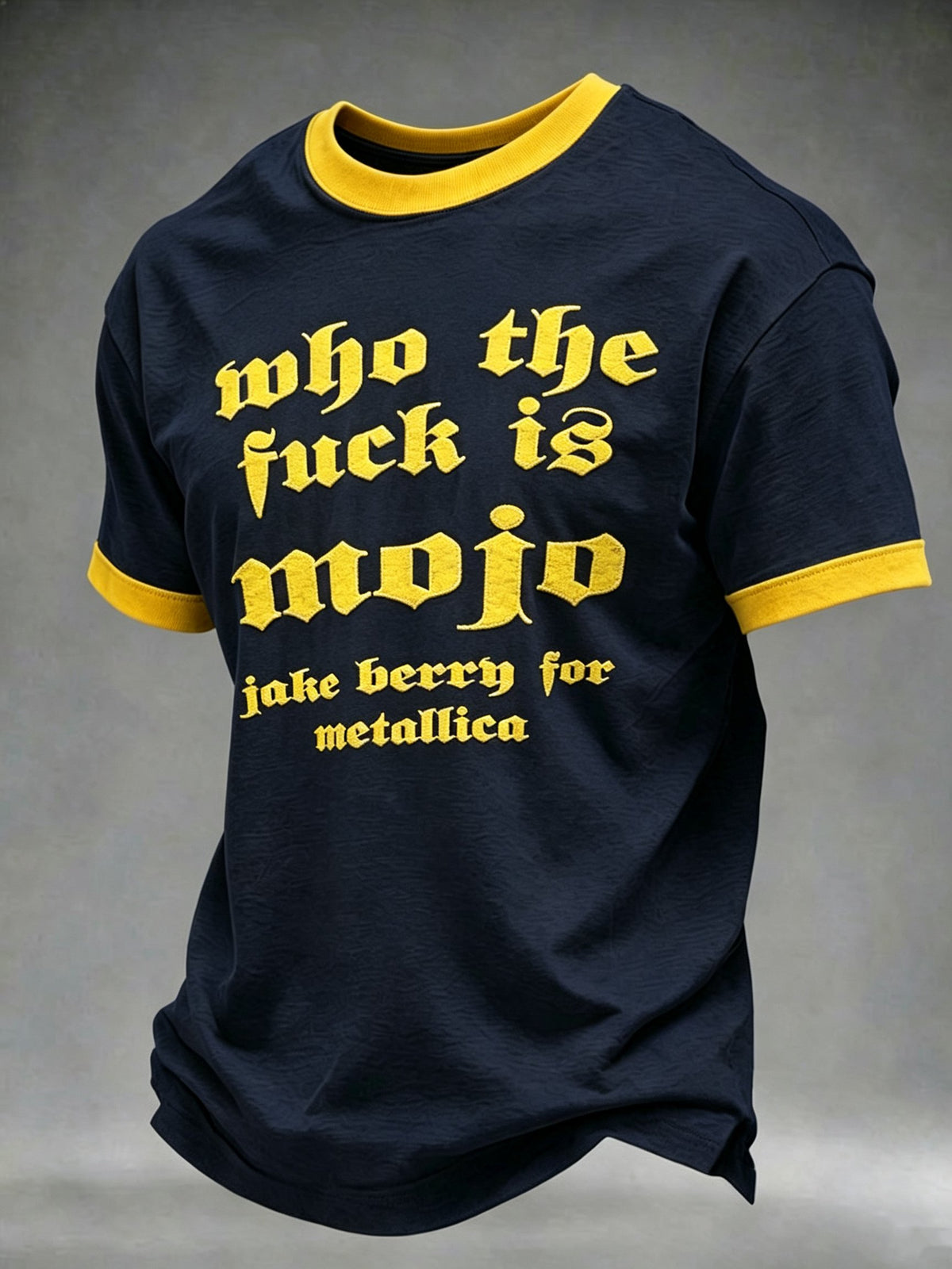 Men's Short-Sleeve T-Shirt with Music Tour Print