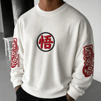 Unisex Retro Corduroy Sweatshirt In Anime Style
