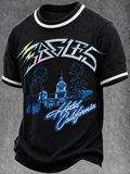 Men's Music Print T‐Shirt