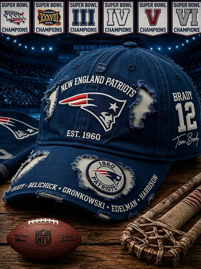 Football Print Hat