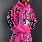 Anime-print Hoodie