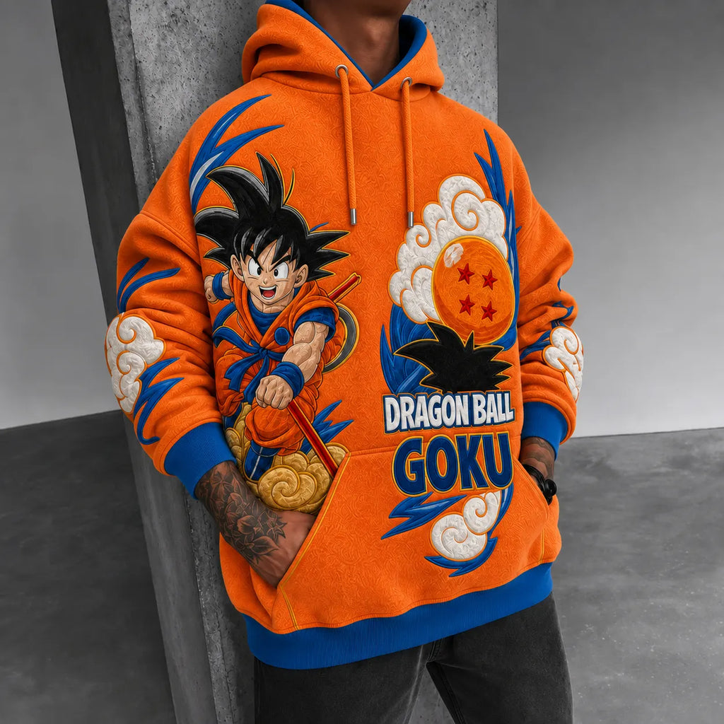 Anime-print Hoodie